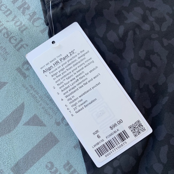 NWT Lululemon Align HR Pant 25” - Picture 2 of 5